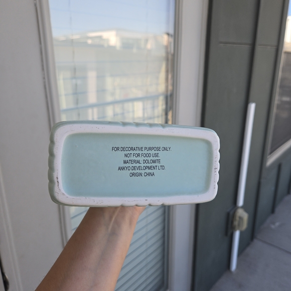 Elegant Light Blue Ceramic Vase - Picture 5 of 10